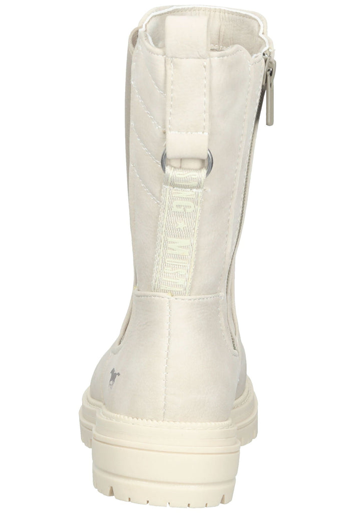 Mustang Stiefel Lederimitat Ivory - surf4shoes