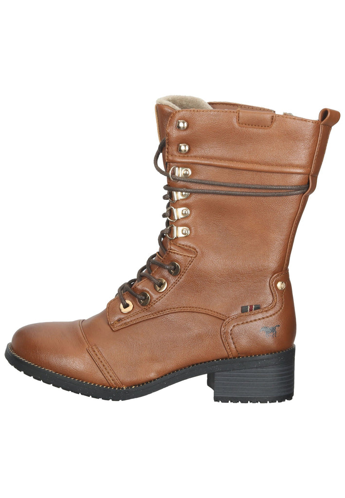 Mustang Stiefel Lederimitat Cognac - surf4shoes