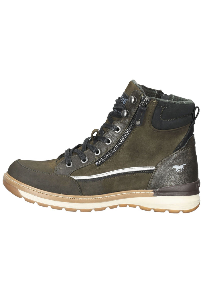 Mustang Stiefelette Lederimitat Military - surf4shoes