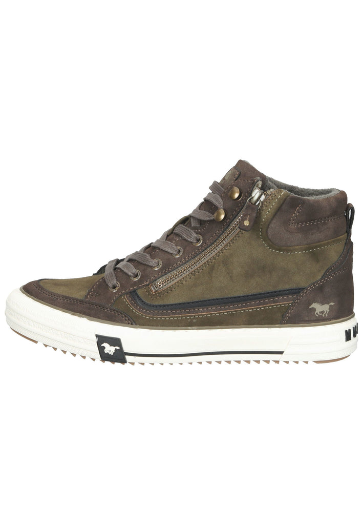 Mustang Sneaker Lederimitat Military - surf4shoes