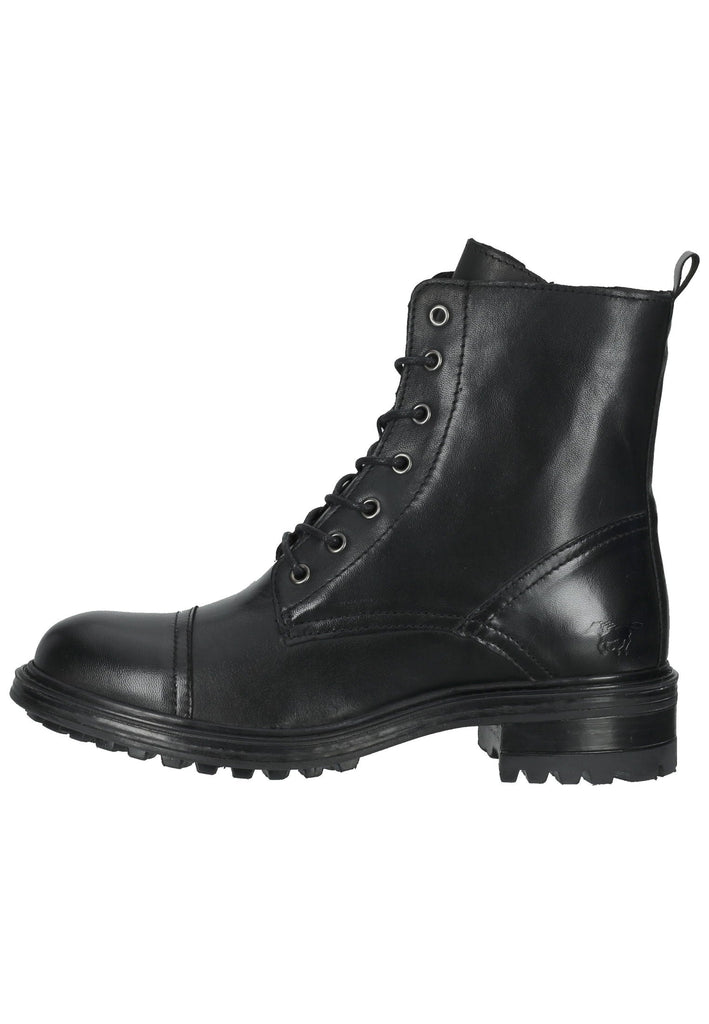 Mustang Stiefelette Leder Schwarz - surf4shoes