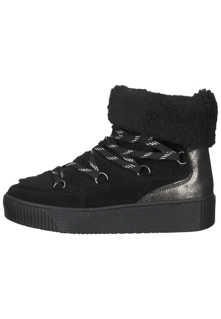 Mustang Stiefelette Leder Schwarz Warmfutter - surf4shoes