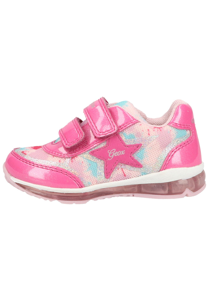 Geox Sneaker Lederimitat/Mesh Rosa/Weiß - surf4shoes