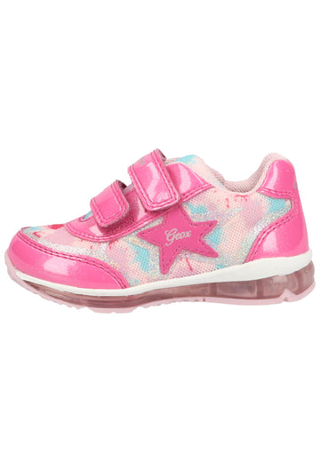 Geox Sneaker Lederimitat/Mesh Rosa/Weiß - surf4shoes