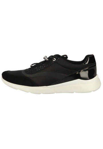 Geox Sneaker Veloursleder/Textil Schwarz - surf4shoes