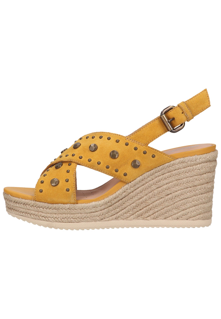 Geox Sandalen Veloursleder Gelb - surf4shoes
