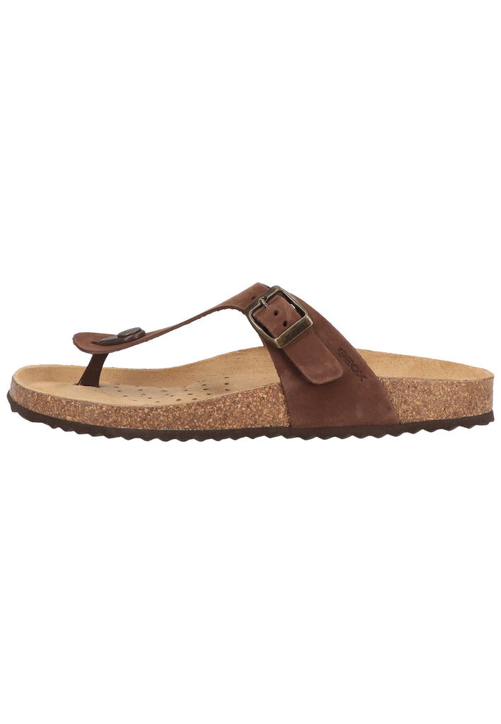 Geox Zehensteg Nubukleder Coffee - surf4shoes