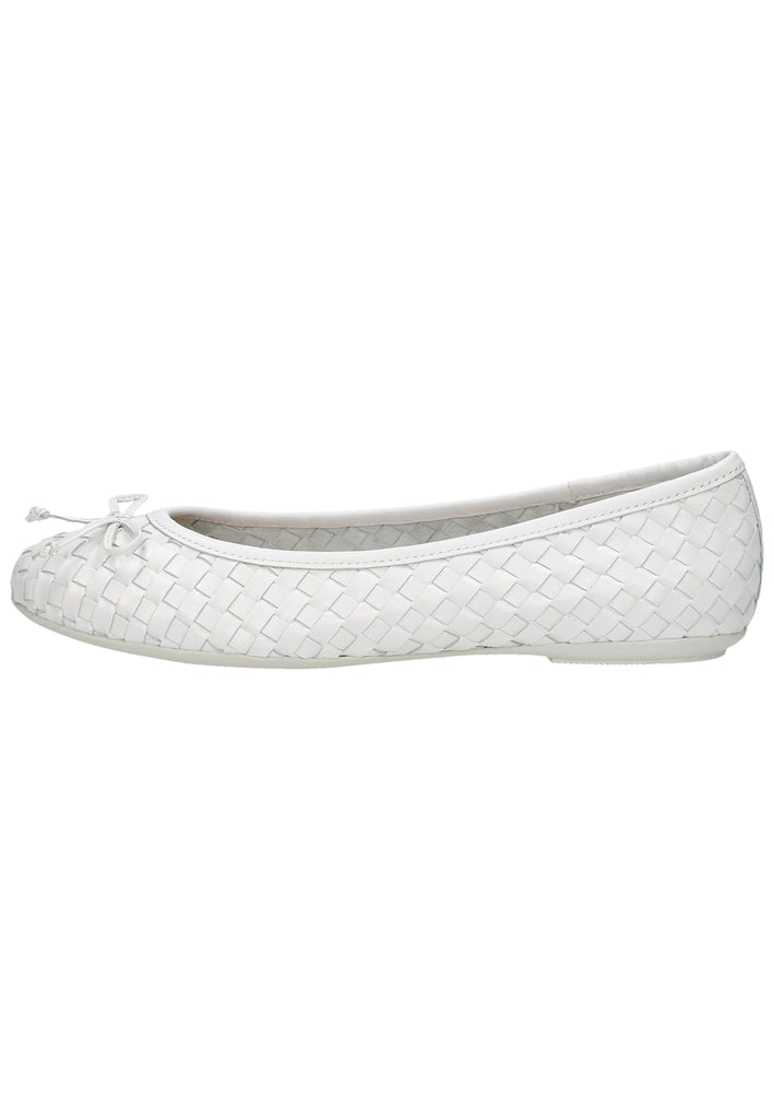 Geox Ballerinas Leder Weiß - surf4shoes