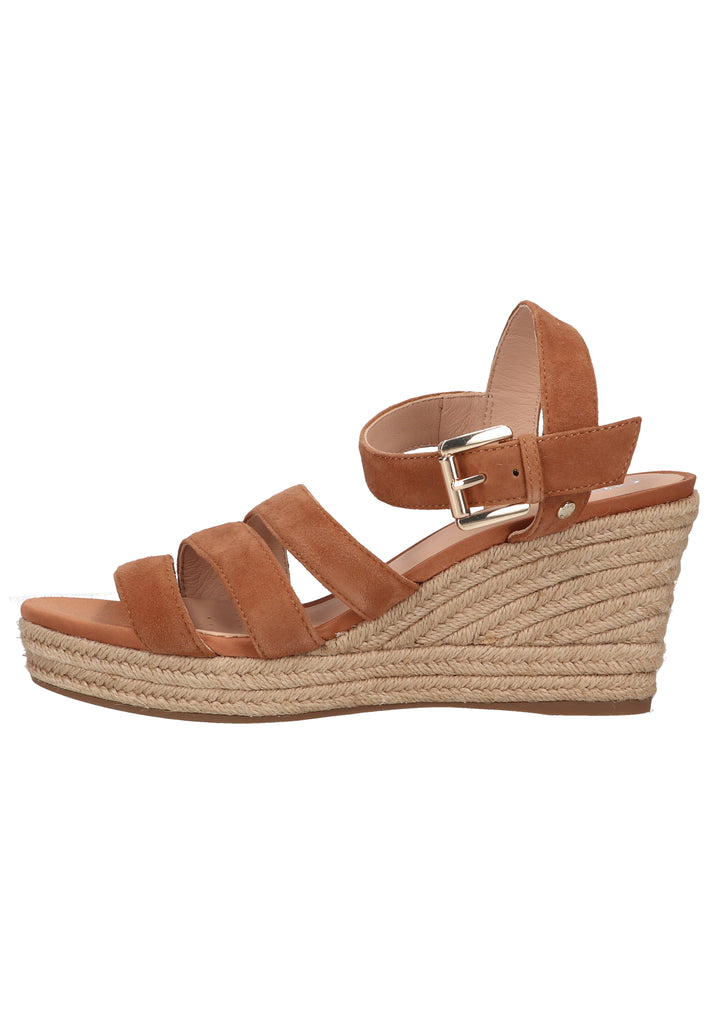 Geox Sandalen Veloursleder Cognac - surf4shoes