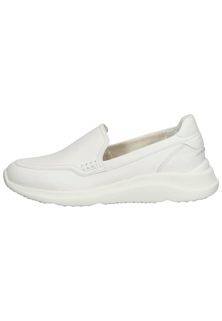 Geox Slipper Leder Weiß - surf4shoes