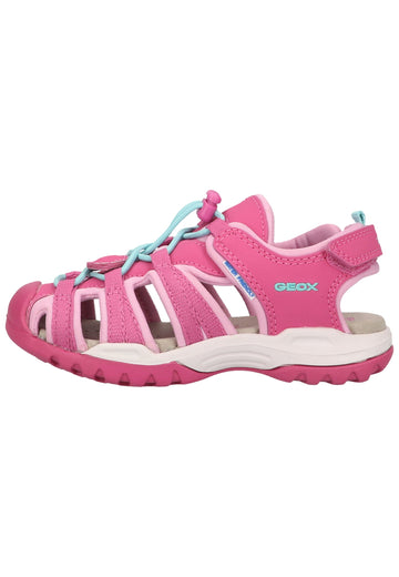 Geox Sandalen Lederimitat/Textil Hellrosa - surf4shoes