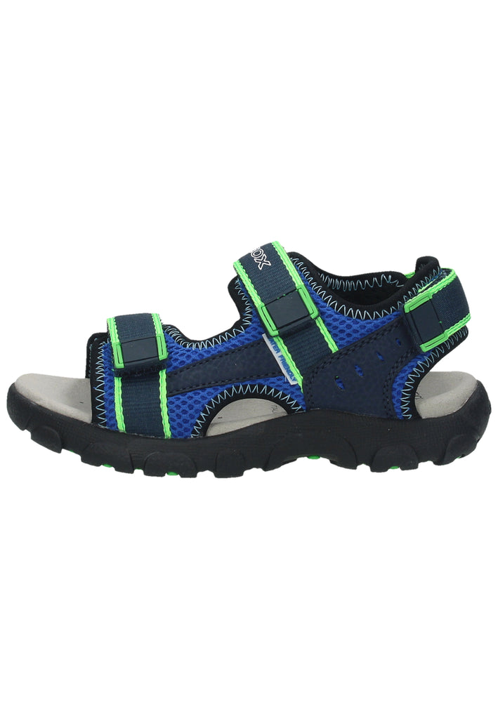 Geox Sandalen Lederimitat/Mesh Blau/Grün - surf4shoes
