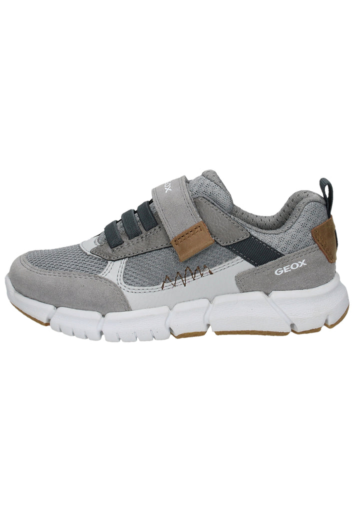 Geox Sneaker Veolurs/Textil/Synthetik Grau/Braun - surf4shoes