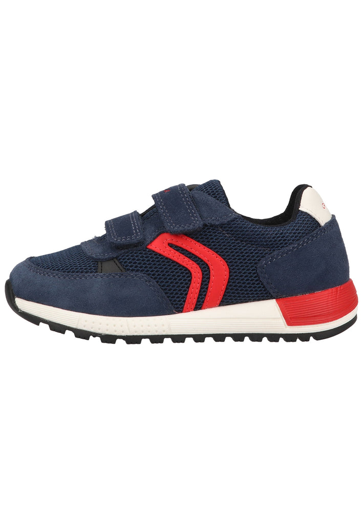 Geox Sneaker Veloursleder/Mesh Navy/Rot - surf4shoes