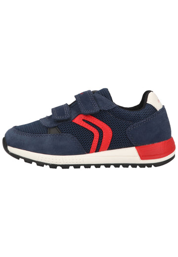 Geox Sneaker Veloursleder/Mesh Navy/Rot - surf4shoes