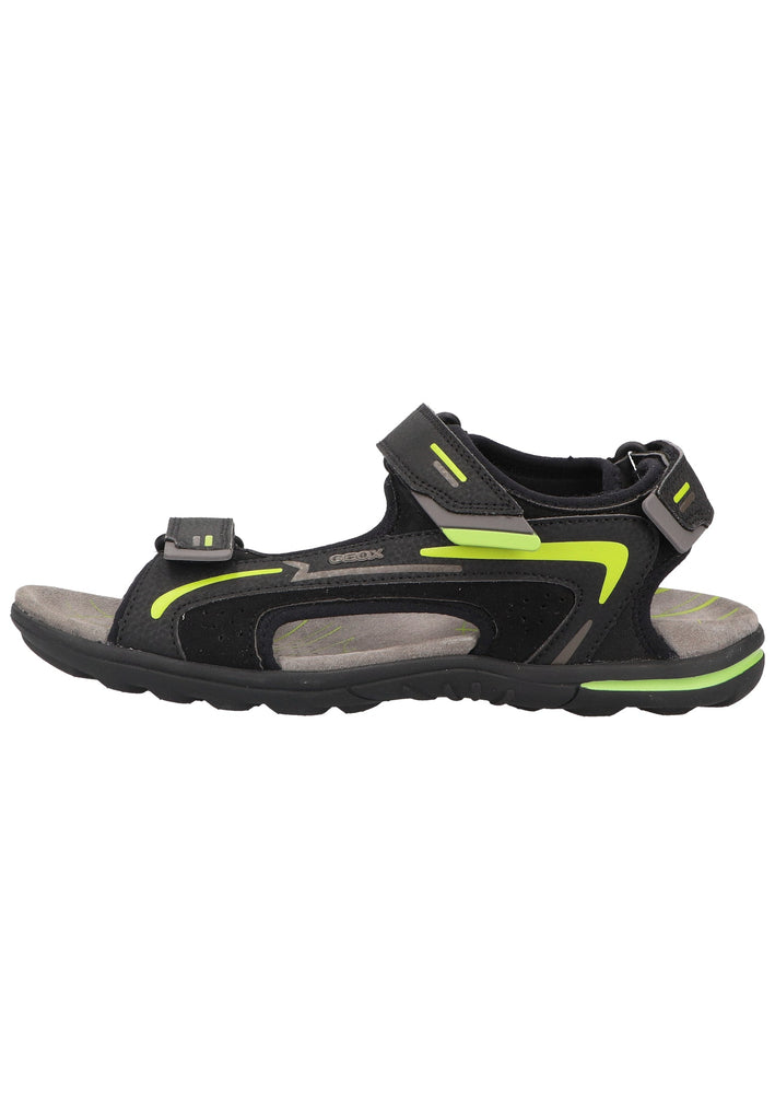 Geox Sandalen Veolurs/Textil/Synthetik Schwarz - surf4shoes