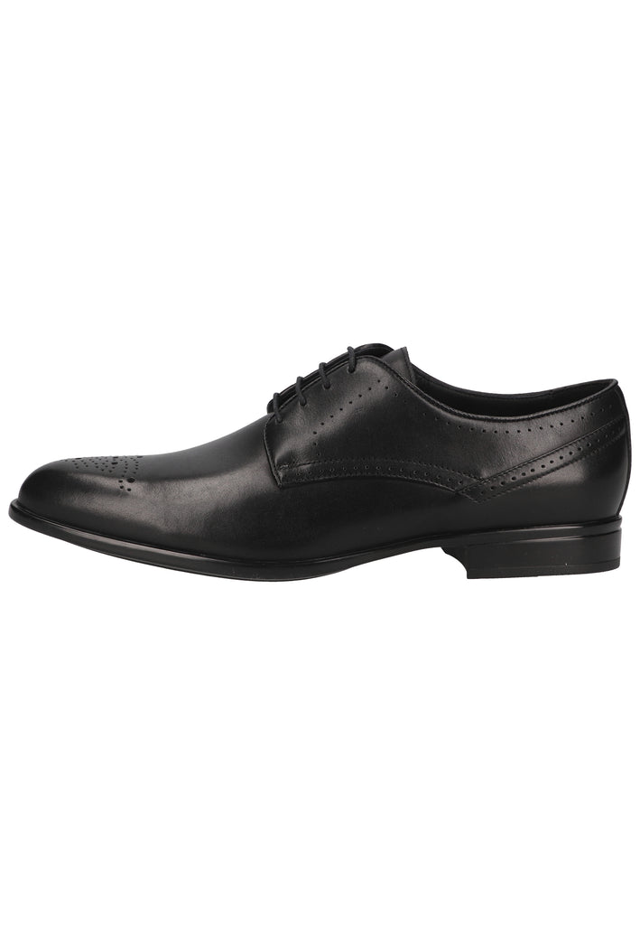 Geox Businessschuhe Glattleder Schwarz - surf4shoes