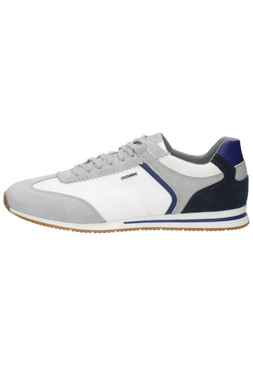 Geox Sneaker Veloursleder/Textil Hellgrau/Weiß - surf4shoes