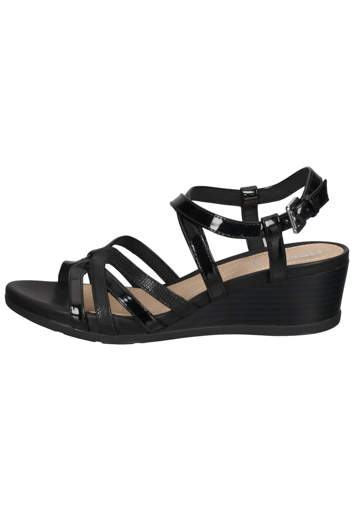 Geox Sandalen Lederimitat Schwarz - surf4shoes
