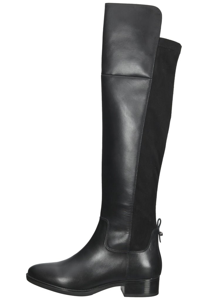 Geox Stiefel Leder/Synthetik Schwarz - surf4shoes