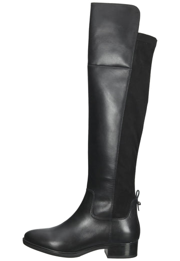 Geox Stiefel Leder/Synthetik Schwarz - surf4shoes
