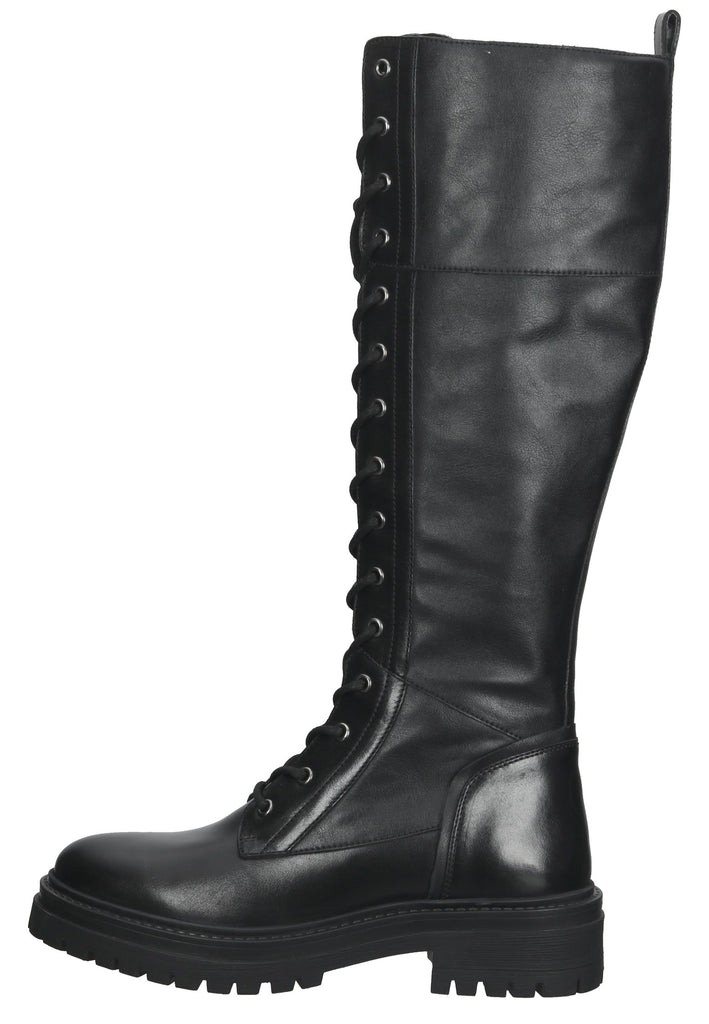 Geox Stiefel Leder/Synthetik Schwarz - surf4shoes