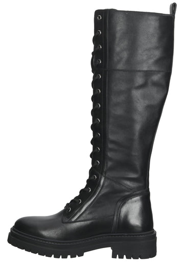 Geox Stiefel Leder/Synthetik Schwarz - surf4shoes