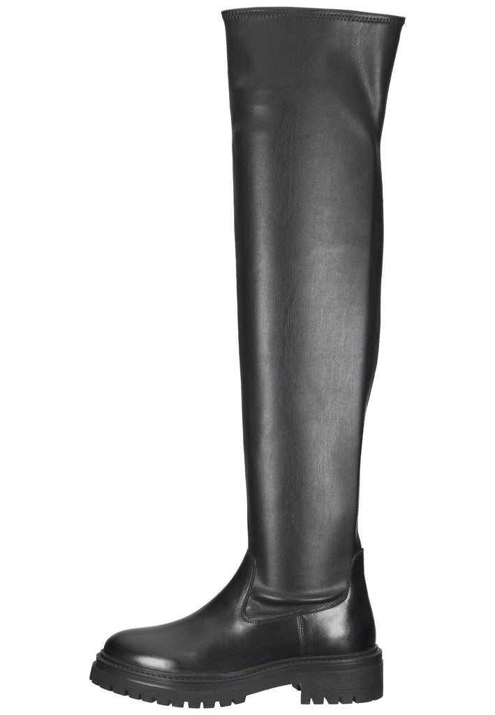 Geox Stiefel Leder/Synthetik Schwarz - surf4shoes