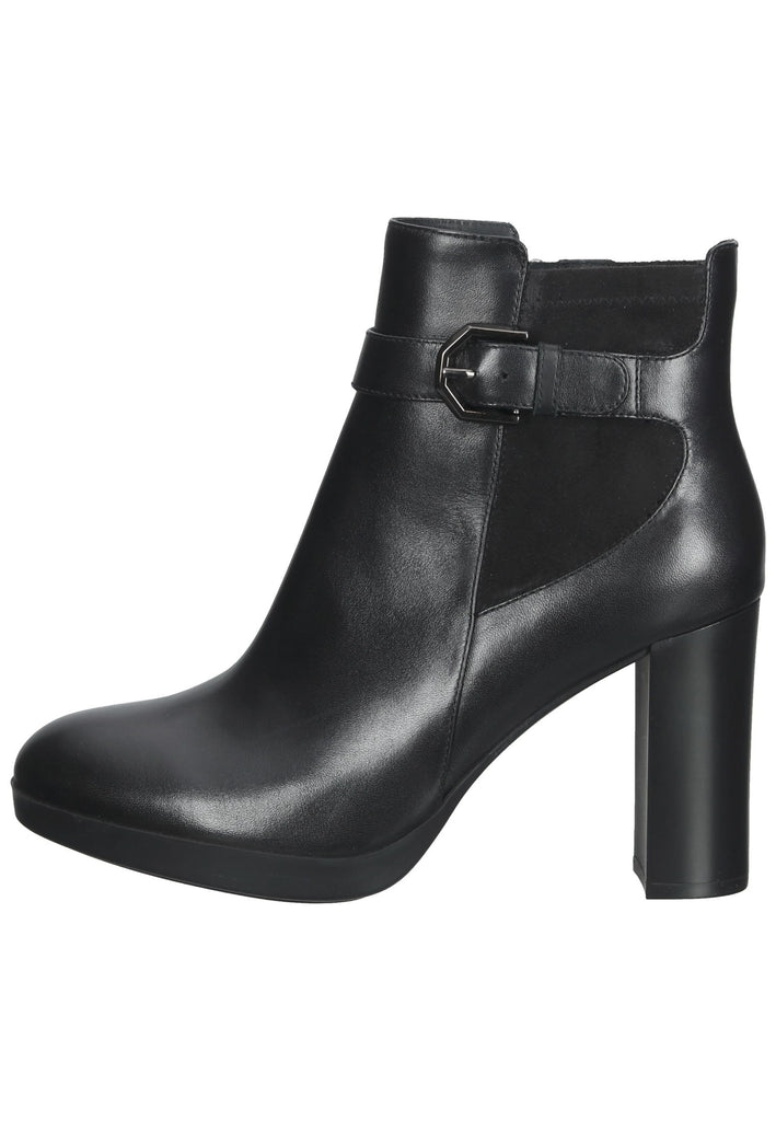 Geox Stiefelette Leder/Textil Schwarz - surf4shoes
