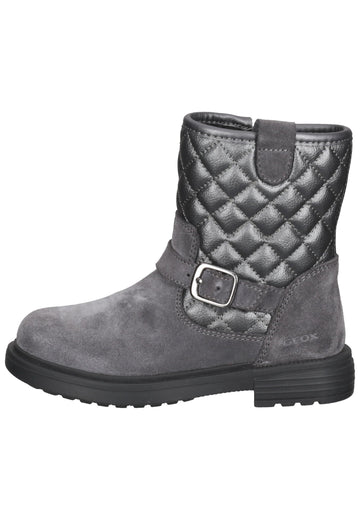 Geox Stiefel Leder/Synthetik Grau - surf4shoes