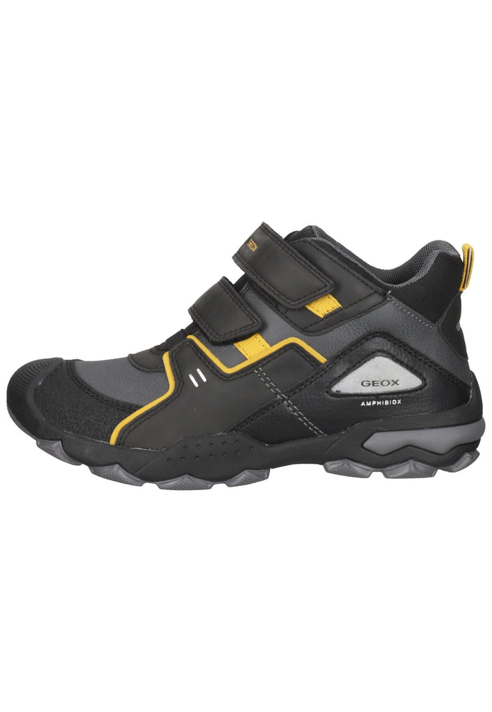 Geox Sneaker Synthetik/Textil Schwarz/Gelb - surf4shoes