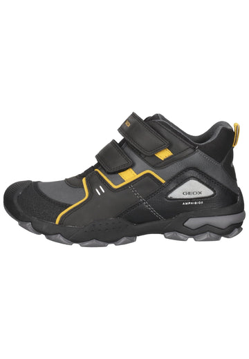 Geox Sneaker Synthetik/Textil Schwarz/Gelb - surf4shoes