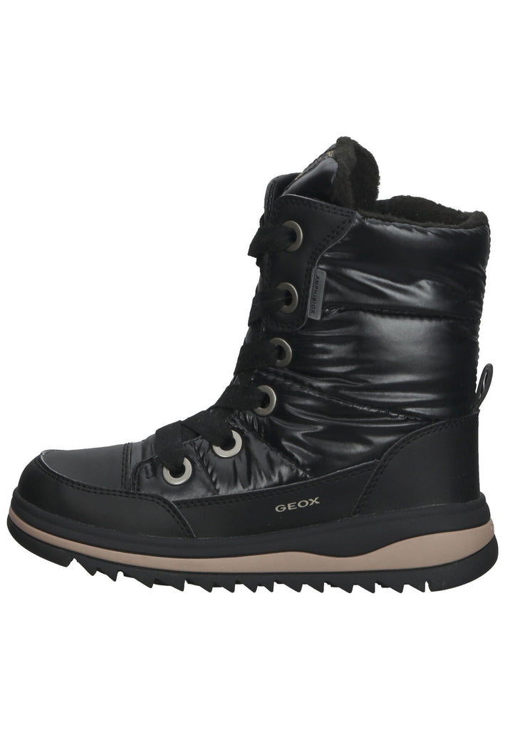 Geox Stiefel Lederimitat/Nylon Schwarz Warmfutter - surf4shoes