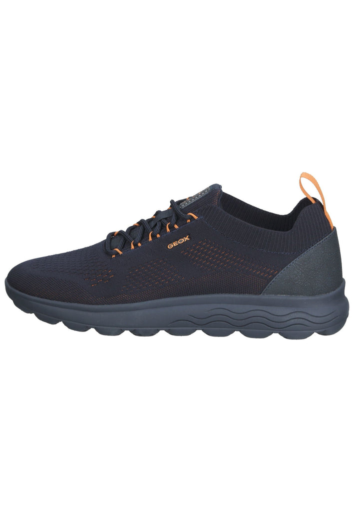 Geox Sneaker Lederimitat/Textil Navy/Orange - surf4shoes