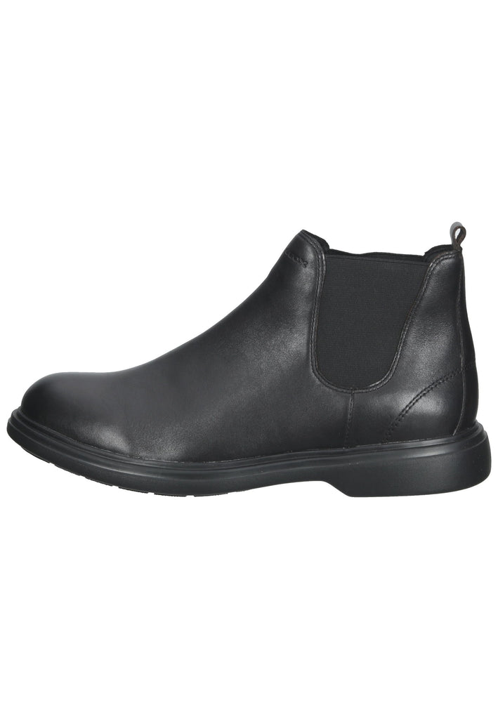 Geox Stiefelette Leder/Textil Schwarz - surf4shoes