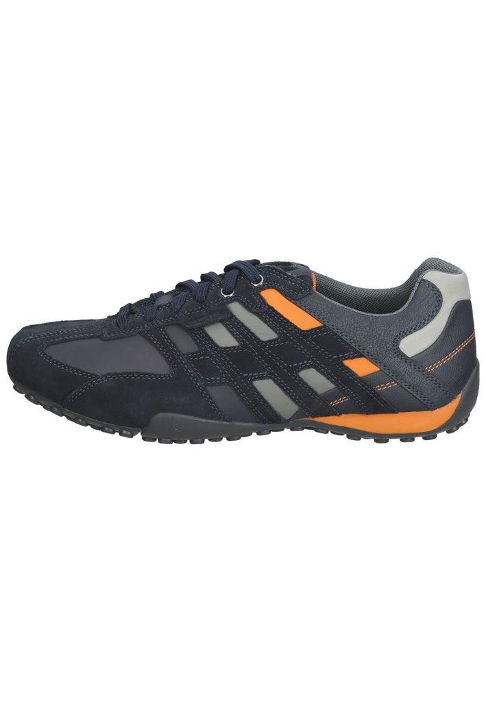 Geox Sneaker Leder/Textil Navy/Orange - surf4shoes