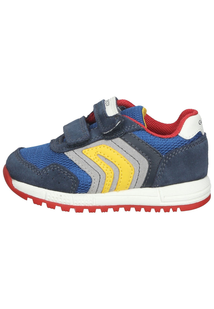 Geox Sneaker Veloursleder/Mesh Navy/Gelb - surf4shoes