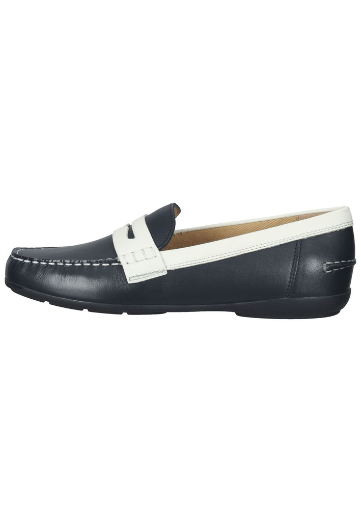 Geox Slipper Leder Dark Jeans - surf4shoes