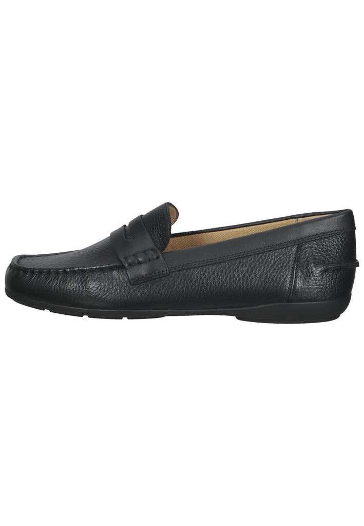 Geox Slipper Leder Schwarz - surf4shoes