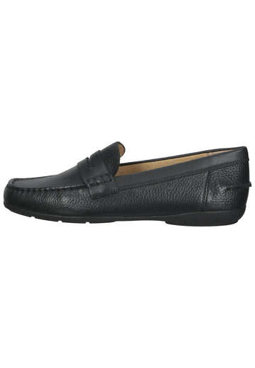 Geox Slipper Leder Schwarz - surf4shoes