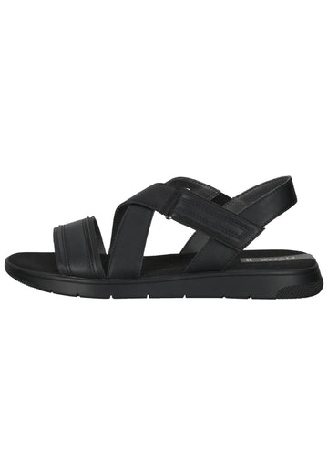 Geox Sandalen Lederimitat Schwarz - surf4shoes
