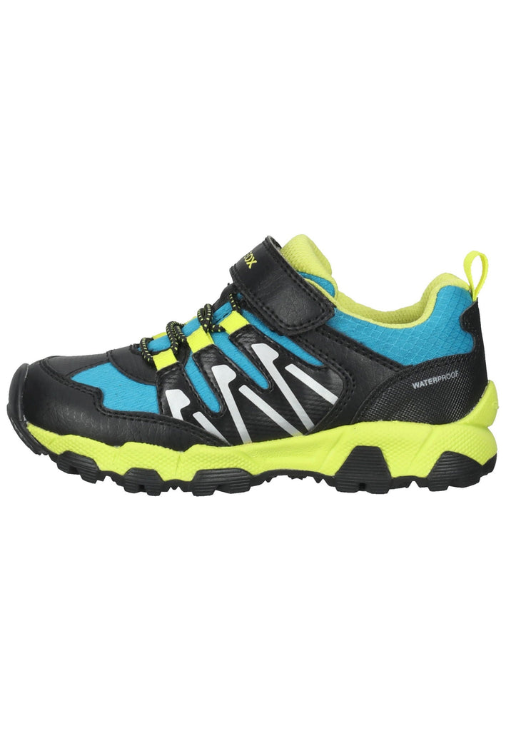 Geox Sneaker Lederimitat/Textil Blau/Schwarz - surf4shoes