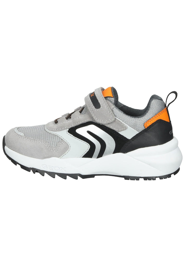Geox Sneaker Leder/Mesh Grau/Orange - surf4shoes