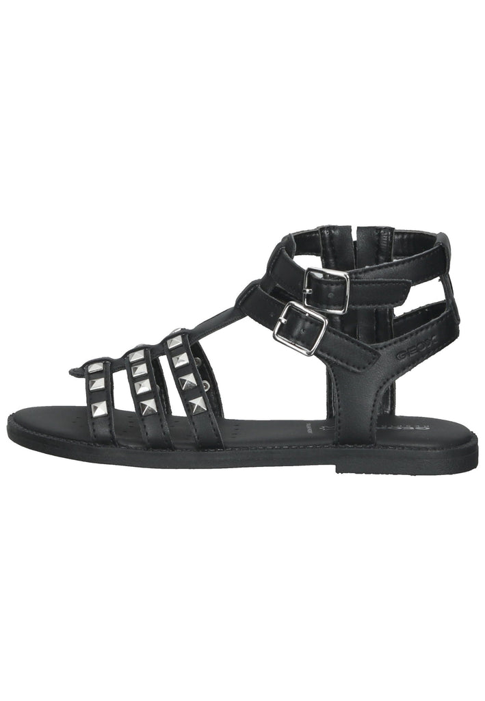 Geox Sandalen Lederimitat Schwarz - surf4shoes