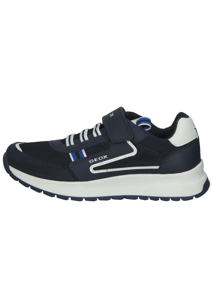 Geox Sneaker Leder/Mesh Navy/Weiß - surf4shoes