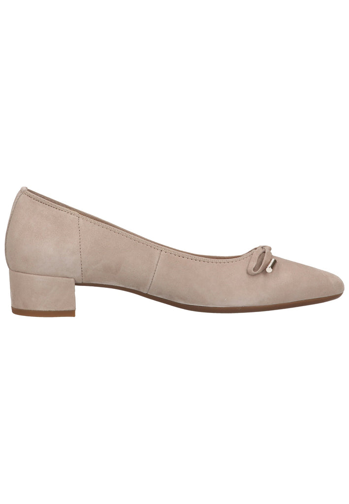 Gabor Pumps Veloursleder Beige - surf4shoes