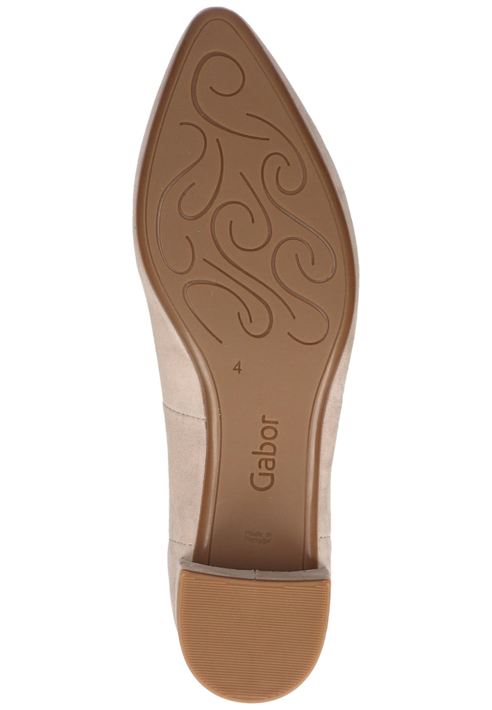 Gabor Pumps Veloursleder Beige - surf4shoes