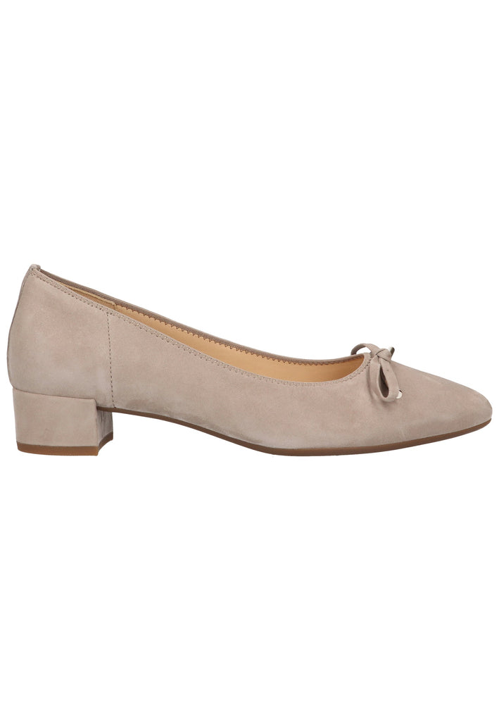 Gabor Pumps Veloursleder Beige - surf4shoes