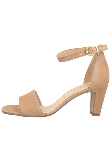 Gabor Sandalen Samt Caramel - surf4shoes
