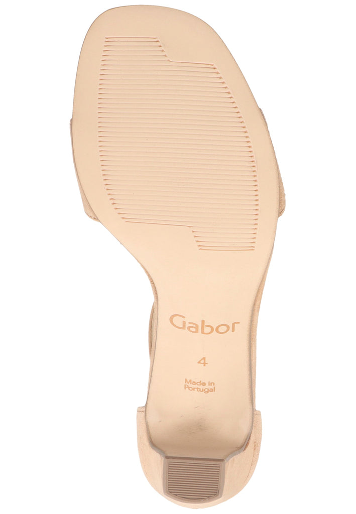 Gabor Sandalen Samt Caramel - surf4shoes